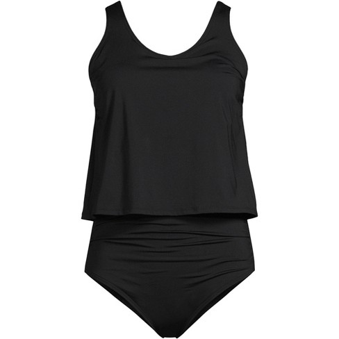 Lands' End Women's Ddd-cup Slendersuit Carmela Tummy Control Chlorine  Resistant One Piece Swimsuit - 16 - Black : Target