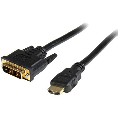 StarTech.com HDMI to DVI Cable - 6 ft / 2m - HDMI to DVI-D Cable - HDMI Monitor Cable - HDMI to DVI Adapter Cable - HDMI - 6 ft - 1 x DVI-D Male