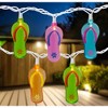 Northlight 10 Ct Multi Color Flip Flops String Light Set - 7.25' White Wire - 2 of 4