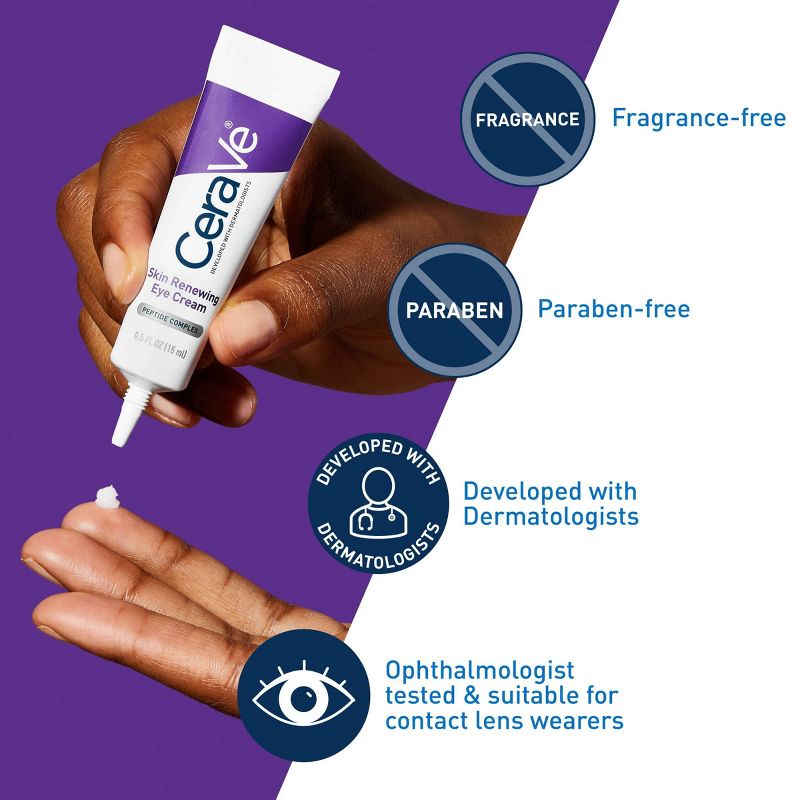CeraVe Skin Renewing Peptide Eye Cream - 0.5 fl oz, 5 of 14