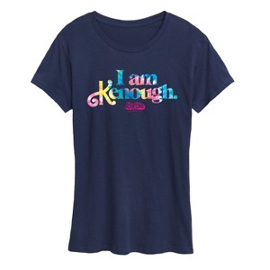 Women's - Barbie - I Am Kenough Tie Dye Full Short Sleeve Graphic T-Shirt - 1 of 4