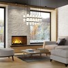 Cayden 17-Light Modern Chandelier - Dimmable, Damp Rated, 42" Linear Design - 2 of 4