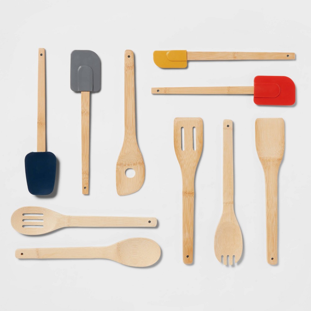 10pc Wood and Silicone Tool Set - Room Essentials™