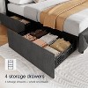 Platform Bed Frame with Elegant and Stylish Headboard, 4 Storage Drawers, No Box Spring Required, Easy Assembly, Heavy-Duty Support - 4 of 4