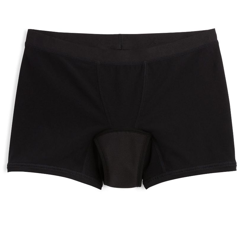 TomboyX Women's First Line Period Leakproof  4.5" Inseam Boxer Briefs Underwear, Soft Cotton Stretch Comfortable (3XS-6X), 2 of 2