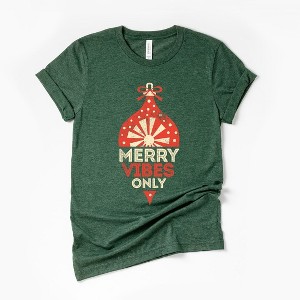 Simply Sage Market Women's Merry Vibes Only Short Sleeve Graphic Tee - 1 of 4