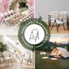 YARDGRACE Folding Chair 4 Pack, Outdoor Plastic Sturdy Metal Folding Chairs For Outside Indoor, Portable 350 Lbs - 4 of 4