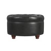 Large Tufted Round Storage Ottoman - HomePop - 4 of 4