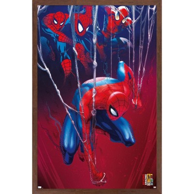 Trends International Marvel Comics Spider-Man: Beyond Amazing - In The Webs Framed Wall Poster Prints