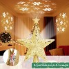 Aoibox Christmas Tree Topper Lighted 6 LED Projection Modes 3D Gold Star Rotating Projector 10 x 10 x 2 in 1 Piece with 3m Cord - 4 of 4