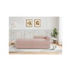 Meridian Furniture,Kennedy Faux Shearling Teddy Fabric Bench - 2 of 4