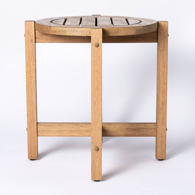 Bluffdale Wood Patio Accent Table - Threshold&#8482; designed with Studio McGee, 3 of 9