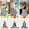 NutriSlicer Vegetable Slicer Cheese Grater Potato Slicer Salad Chopper with Suction Base - 4 of 4