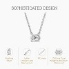 GILDED 1/2 CTTW Lab-Grown Diamond Solitaire Pendant, Sterling Silver, 18" Chain, Tarnish-Resistant, Ethical Jewelry, Gift-Ready for Women - 2 of 4