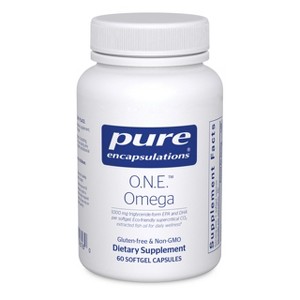 Pure Encapsulations O.N.E. Omega - Fish Oil Supplement for Heart Health, Joints, Skin, Eyes, and Cognition - 1 of 4