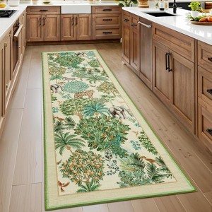 Coucheta Area Rug, Washable Low Pile Indoor with Non-Slip Backing,Soft Stain Resistant Carpet for Living Room, Bedroom,Kids Room,Multi-Color & Size - 1 of 4