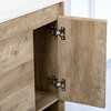 Mshliw 30 Inch Bathroom Vanity with Ceramic Sink, Modern Wood Grain Freestanding Storage Cabinet with Sliding Drawer, Open Shelf and Soft-Close Door - 3 of 4