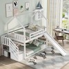 Grungis Twin over Twin Loft Bed with Convertible Slide and Storage Staircase,Bunk Bed with Guardrails,Modern Loft and Bunk Bed for Bedroom - 2 of 4