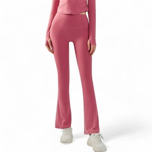 Anna-Kaci Active Women's High Waist Flare Leggings with Stretch Fit - 1 of 4