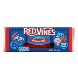 Red Vines Original Red Licorice Twists, Movie Tray - 4oz