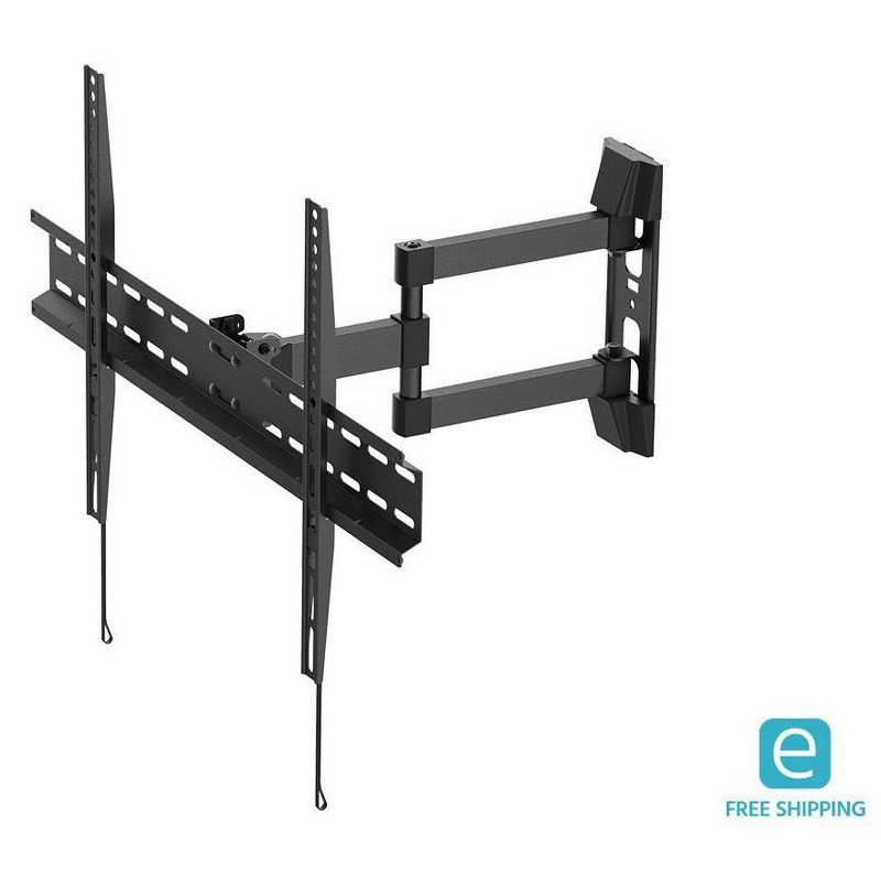 Monoprice Premium Full Motion TV Wall Mount Bracket For 37" To 70" TVs up to 77lbs, Max VESA 600x400, 1 of 6