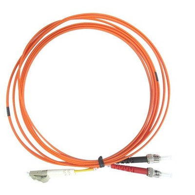 Monoprice OM1 Fiber Optic Cable - 1 Meter, LC/UPC-ST/UPC, Multi Mode, Duplex, 62.5/125 micrometer Type, 2.0mm, OFNR