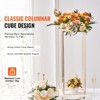 VEVOR 10PCS 31.5inch High Wedding Flower Stand, With Acrylic Laminate,Metal Vase Column Geometric Centerpiece Stands, Gold Rectangular Floral Display - 3 of 4