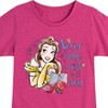 Girls' - Disney - Belle Never Judge A Book Fitted Short Sleeve Graphic T-Shirt - 2 of 4