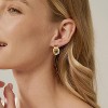 Trendy Gold Plated Knot Earrings for Women Chunky Statement Drop Dangle Earrings Lightweight Fashion Accessories Gold Jewelry - 2 of 4