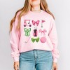 Simply Sage Market Women's Graphic Sweatshirt Golf Icons Coquette - 2 of 4