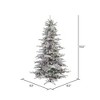 Vickerman Flocked Sierra Fir Artificial Christmas Tree PreLit - 3 of 4
