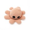 Ruvalino Baby and Toddler Learning Toys Handmade Small Octopus Plush Toy for Teething Relief, Peach, 9"*3.5"*1" - 4 of 4