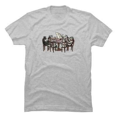 Men's Design By Humans Card Shark By valorandvellum T-Shirt