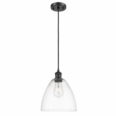 Innovations Lighting Bristol Glass 1 - Light Pendant in  Matte Black