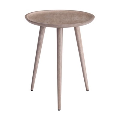 MH London Tezgah 22" Solid Wood End Table Round Top