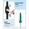 9FT Outdoor Patio Umbrella, Market Umbrella with Push Button Tilt and Crank, 8 Sturdy Ribs UV Protection - 2 of 4