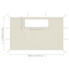 vidaXL Gazebo Sidewalls with Windows 2 pcs Cream - 4 of 4