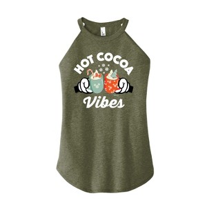 Women's - Disney - Hot Cocoa Vibes Graphic High Neck Tank - 1 of 3