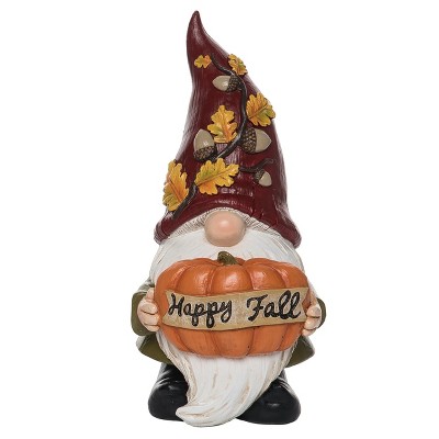 Transpac Resin 11 in. Multicolored Harvest Autumn Gnome Figurine
