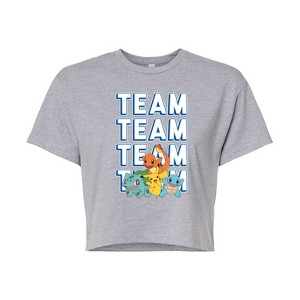 Women's - Pokémon - Partners Team Cropped Graphic T-Shirt - 1 of 4