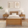 Plank+Beam Classic Solid Wood Twin Platform Bed Frame with Slatted Headboard - 2 of 4