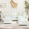MyDepot Sectional Sofa 4 Seater U Shape Sofa with 2 Removable Mobile Armrest Bags - 4 of 4
