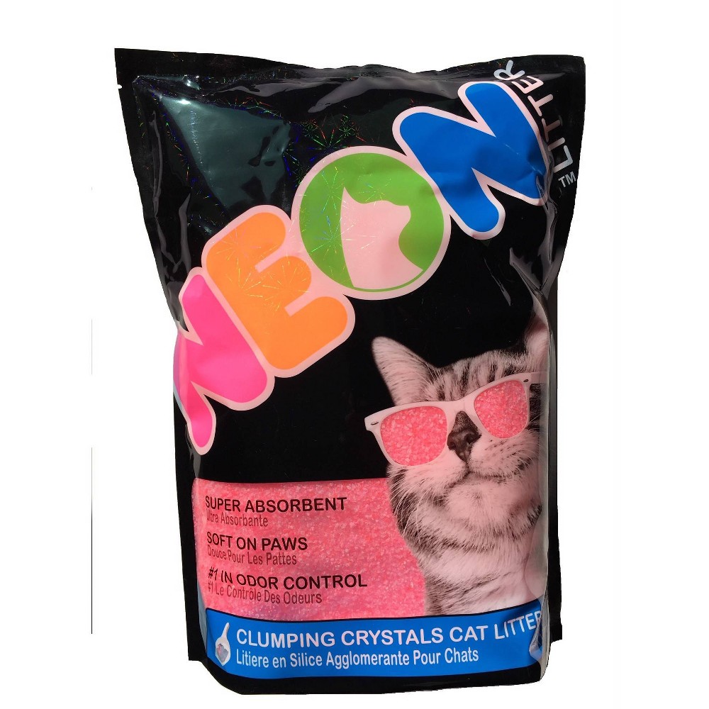 UPC 633843700419 product image for NEON Litter Clumping Silica Gel Cat Litter - Pink - 4lbs | upcitemdb.com