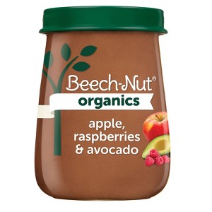 Beech-Nut Organics Apple Raspberries & Avocado Baby Food Jar - 4oz - 1 of 4