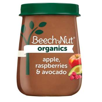 Beech-Nut Organics Apple Raspberries & Avocado Baby Food Jar - 4oz