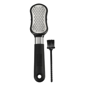Unique Bargains Removes Dead Skin Coarse And Fine Dual Sided Foot File Black 1 Set - 1 of 4