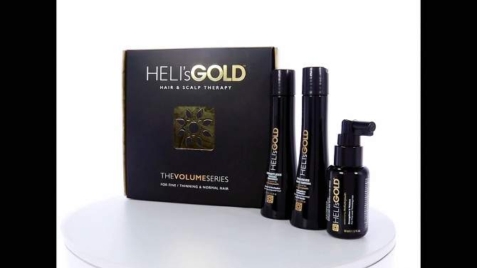 Heli's Gold Volume Series Travel Kit - Volumizing Hair Care Set - 3 pc, 2 of 11, play video