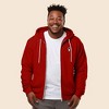 Dalix Astronaut Embroidered Hoodie Fleece Sweatshirt Zip Front Mens - 3 of 4