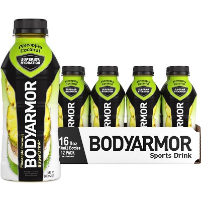Bodyarmor, Pineapple Coconut - 16 Ounce (Pack of 12)