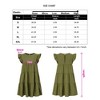 Clearlove Women's Ruffle Sleeve Mini Dress Summer Casual Crewneck Flowy A Line Short Babydoll Dress with Tiered - 4 of 4